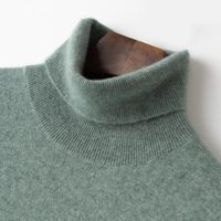 Мужские свитера высокий уровень 2022 Осень 100% кашемирная зимняя одежда для моды мужская сплошная цветовая подсадка.