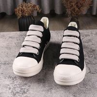 Mega Shoelace Men Canvas Shoes Handmade Boots Trainers Huge Lace Up Flats Sneakers Women Casual Shoe