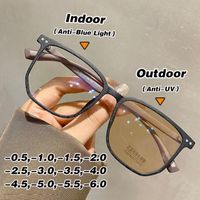 Sonnenbrille koreanischer Stil Lesebrille Farbe Wechseln Myopie TR90 Ultra hellblau Proof Unisexsunglasses