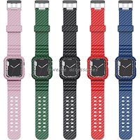 Carbon Faser Uhrenbänder -Armband Armband für Apple Watch Serie 8/7/6/5/4/3/2/1/SE IWATCH BANDS 45 mm 41 mm 40 mm 38 mm 44 mm 42 mm
