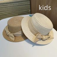 Шляпа шляпа с широкими кражами пляжная шляпа для женщин квартира детей, девочка, ребенок, милый летний, открытый солнце Хаки Грил Сомбрерос де Мухер
