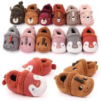 First Walkers Toddler Baby Winter Warm Crib Shoes Infant Boy...