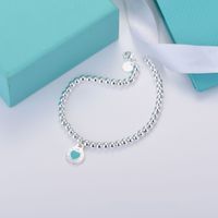 Link Chain designer tiffjia love charm high quality luxury jewelry bague homme T Round enamel heart bracelet S925 original packaging