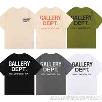 디자이너 남자 T 셔츠 새 글자 슬로건 갤러리 갤러리 기본 및 짧은 슬리브 패션 브랜드 같은 시즌에 많은 별