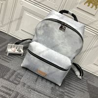 Męskie projektanci Discovery PM Men Plecak Klasyczne skórzane modne plecaki torba na podwójne ramię laptopy