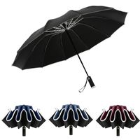 Regenschirme Automatischer Regenschirm mit leichten leitenden winddichten Falten 12k Frauen uv parasolumbrellasumbrellas