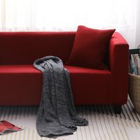Coperture per sedie di alta qualità Red Sletching Fabrics Slipcover Coperchio rimovibile lavabile a scopo generale completamente chiuso 2/3/4 sedile
