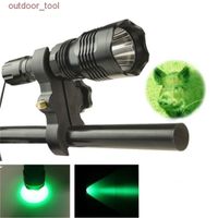 LED Green Light Tactical Hunting Flashlight Waterproof Recha...