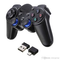 good quality Wireless Gaming Joypad Controller 2.4GHz Gamepad With Micro USB OTG Converter Adapter For Android Tablets PC TV Box