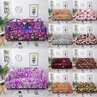Chair Covers Heart Shape Printed Sofa Cover Slipcovers Stret...