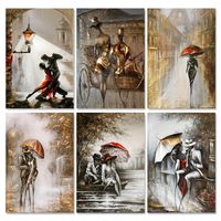 Paintings GATYZTORY Frame Couple DIY Paint By Number Woman Figure Painting Handpainted Acrylic Home Decor Art Unique Gift