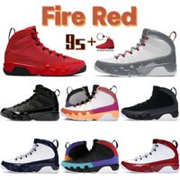 Chaussures de basket-ball pour hommes de haute qualité 9 9s Sneakers chili le feu rouge University Blue Bred Patent Space Jam Jam Statue Fashion Mens Designer Trainers