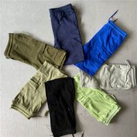Летние модные украшения объектива мужские и женские чистые хлопчатобумажные пять точечные брюки случайные свободные спортивные шорты для мужчин 220407