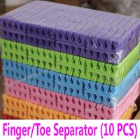 10pcs Soft Finger Toe Separators Manicure Pedicure Feet Care Compressed Sponge Stretchers Nail Art Tools Beauty Salon Whole2979