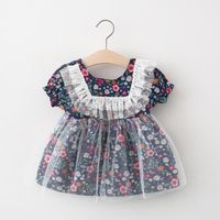 Girl's Dresses 0-2year Summer Baby Girl Dress Cute Print Floral Princess For Girls Party 1st Birthday Clothing VestidosGirl's