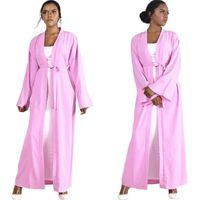 Ethnic Clothing Dubai Muslim Women Abaya Maxi Robe Long Slee...
