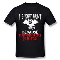 T-shirts I Ghost Hunt eftersom stansning människor är olagligt krypande Tshirt Design Witch Black Magic Boo Candy Man T Shirt Kvinna