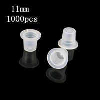 Whole-1000 pcs White Tattoo Ink Cups 11mm Plastic Caps Medium Size Pigment Supplies Self-standing Ink Cups Tattoo219V