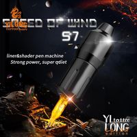 Yilong Pen StyleショートロータリータトゥーマシンコアレスモーターDC接続3.5インチの長さ281Q