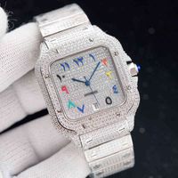 Алмазные мужские часы Автоматические механические сапфировые часы 40 -миллиметровые бурисные часы Stainls Steel Belt Montre de Luxe Giftsgax3 Diamond Watchj3py