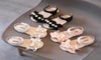 Elegantes perlas Pearls Ruffle Girls Sandals Open Toe Soft Sole Antiskid de 18 años Zapatos para niños T21N04LS20
