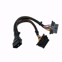 Diagnostic Tools OBD2 OBDII 16 Pin Splitter Extension 1x Male and 2X Female Cable Adapter Y Connector 1FT/30CM