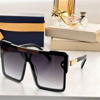 Sonnenbrille Retro -Stil hochwertige quadratische klassische Luxus -Männer und Frauen großer Rahmenstrahlungsschutz Glassunglasssunglasses