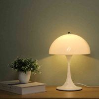Современный стол Lignt гриб настольный настольный лампа белый настольный лампа светильник живущая комната спальня лампа прикроватный стол светло-декор Светильники H220423