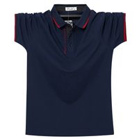 Men Polo Shirt Summer Breathable Cotton Letter Embroidery Men Short Top Tees Polo Business Casual Polo Shirt Men 6XL Plus Size 220702
