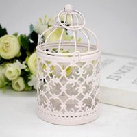 Candle Holders Cute Hanging Bird Cage Candles Holder Retro I...