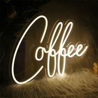 Ineonlife Coffee Shop Neon Sign Led Acrylic Custom Light Christmas Gift Home Party Club Restaurant Room Beautiful Decorate Wall 220615