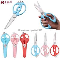 Mtifunction Food Meat Vegetable Fruit Slicers Cutters Kitchen Tools Scissors Garden2010 Yangjiang Home With Magnets Stainless Steel R jlleIX