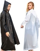 RainCoat for Women Man Reusable Impermeable Hooded EVA Thickened Waterproof Outdoor Hiking Fishing Rain Coat