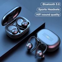 TWS Bluetooth Headphones True Wireless Stereo Earphones Sports Wireless Earbuds Ear Hook Waterproof Headset with Microphone R200