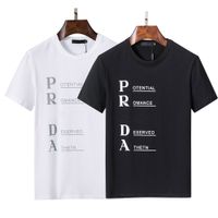 2022 Yeni Tasarımcı erkek Kısa Kollu Tees T Shirt Moda Rahat Yaz Gömlek Basit Mektup Baskı Erkekler Giyim Yüksek Kalite Pamuk Katı Renk Boyutu S-XXXXL