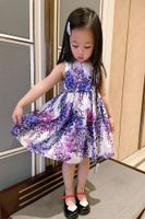 high quality Summer toddler Girls Dresses Full- floral Printe...