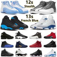 12 13 Mens Basketball Shoes 12s Stealth UNC Hyper Royal Blac...