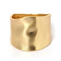 Braccialetto con braccialetto oro semplice ed esagerato Braccialetto in oro a tesa d'oro femminile a specchio luminoso aperto