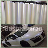 Various Colors Satin white Pearl Vinyl wrap car vehicle Wrap Covering stickers Low tack glue 3M quality size 1.52x20m Roll 5x65ft3014