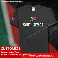 South Africa Cotton T shirt Custom Jersey Fans DIY Name Number Brand High Street Fashion Hip Hop Loose Casual T shirt ZAF 220616gx