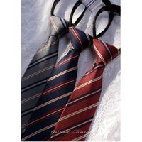 Bow Binds Marke Desiger 7,5 cm gestreifte Reißverschlusskrawatte für Männer hochwertige formelle geschäftliche Krawatte Hochzeit Gravata Herrengeschenk mit Boxbow