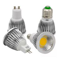 Bulbi di riflettori a LED Dimmabile 9W 12W 15W Luci di pannocchia E27 GU10 E14 MR16 Supporto a parete bianca/bianca calda Bulbo LED