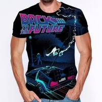 Men's T-Shirts Summer 2022 Back To The Future Print Shirt Fun T-shirt Hip-hop Clothing Men Street 3d Printed Male Tops