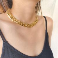 Chokers ZOVOLI Punk Cuban Link Thick Chain Choker Necklace Men Statement Gold Minimalist Chunky Necklaces For Women 2022 Hip Hop Jewelry