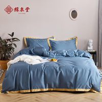 Juegos de cama Caiyitang manchas lisas de alta calidad como algodón rey king size sábana colcha de color sólido cubierta
