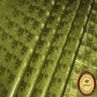 GetzhTex High Quality Bazin Riche Fabric Army Green Damask Shadda Guinea Brocade Soft 100% Cotton 10yards with Perfume Similar to 188Z