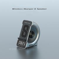 전화 마운트 홀더 휴대용 스피커 Hi-Fi 3 in 1 멋진 블루투스 미니 우퍼 야외 서브 우퍼 패션 오디오 플레이어 Boombox USB 무선 충전기