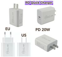 18W USB Wall Charger PD Quick Chargers 3. 0 Type C US EU Plug...