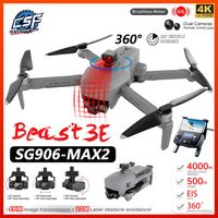SG906 MAX2/SG906 MAX DROONE 4K Professionelle HD-Kamera-Laserhinweise 3-Achsen-Gimbal 5G WiFi Dron FPV RC Quadcopter 220512