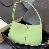 Femme Designer Hobo Sac à main sac à main Verte Green en cuir authentique pour femmes en cuir sacs d'épaule designers Woman Sacs L E 5A7 Sacs